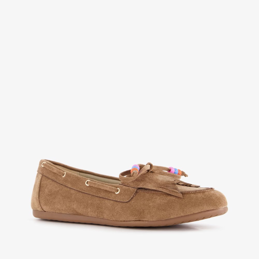 Blue Box dames mocassins bruin