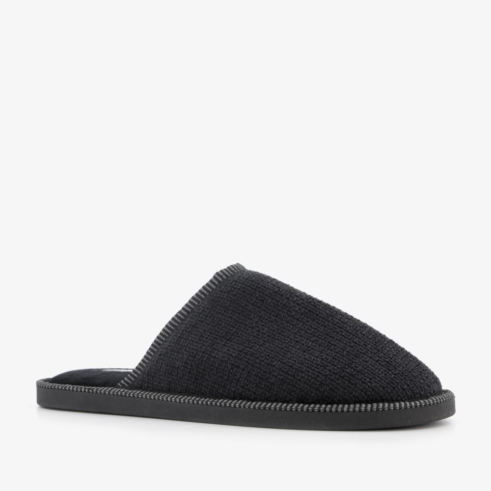 Thu!s heren instap pantoffels zwart