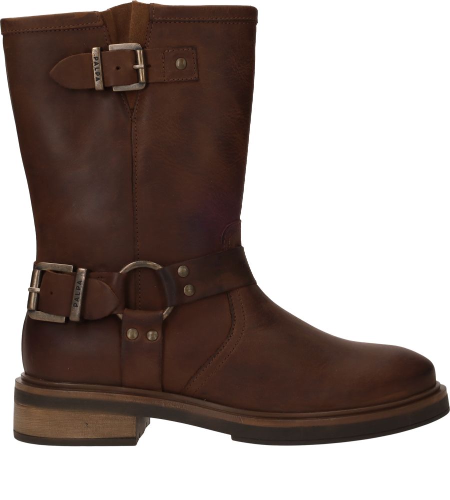 Palpa Bikerboots Dames Bruin