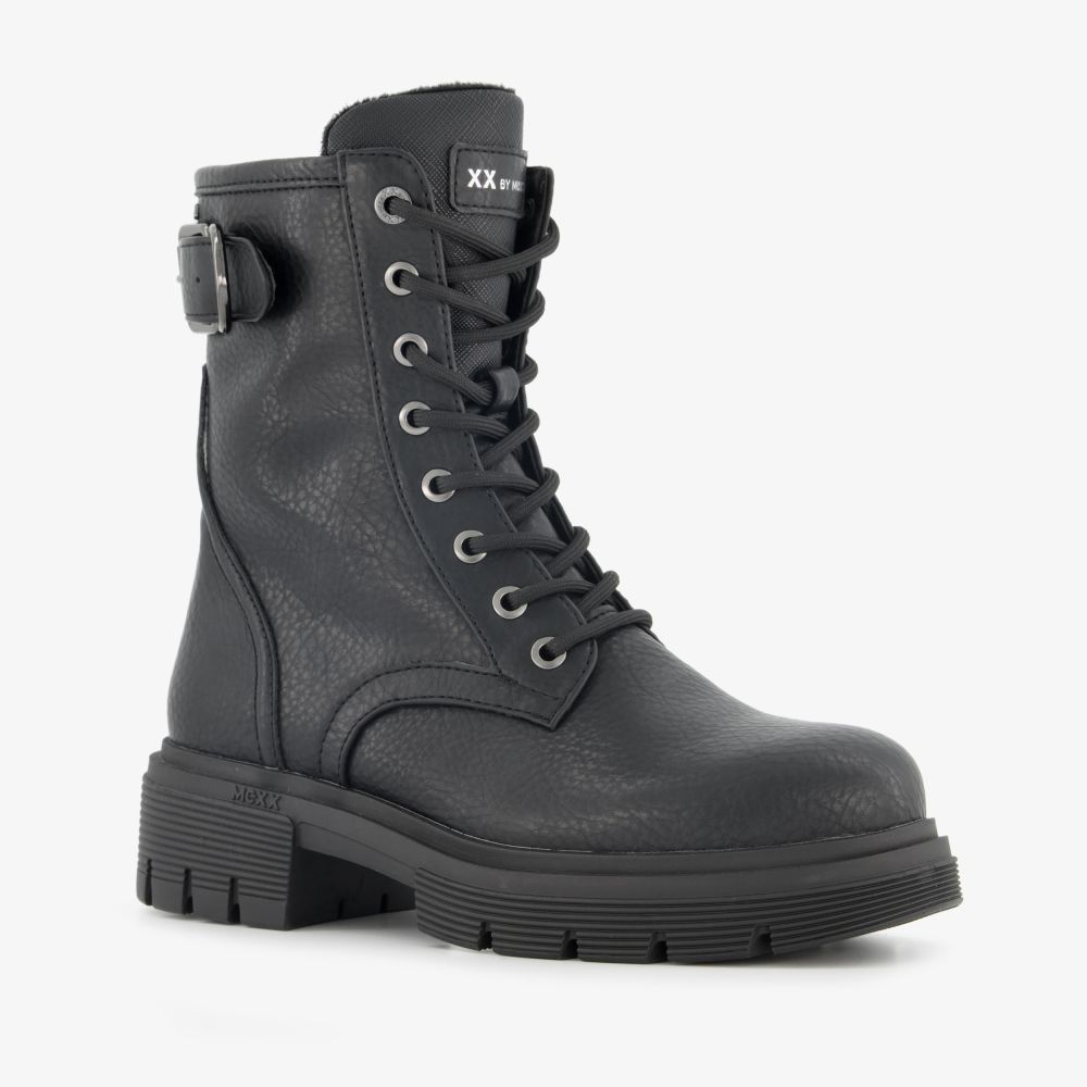 Mexx XX By Mexx dames veterboots zwart