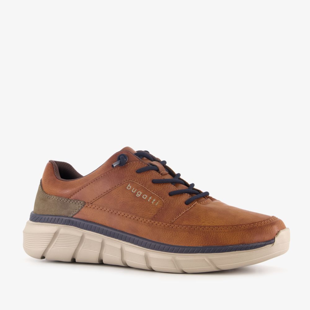 Bugatti heren sneakers cognac