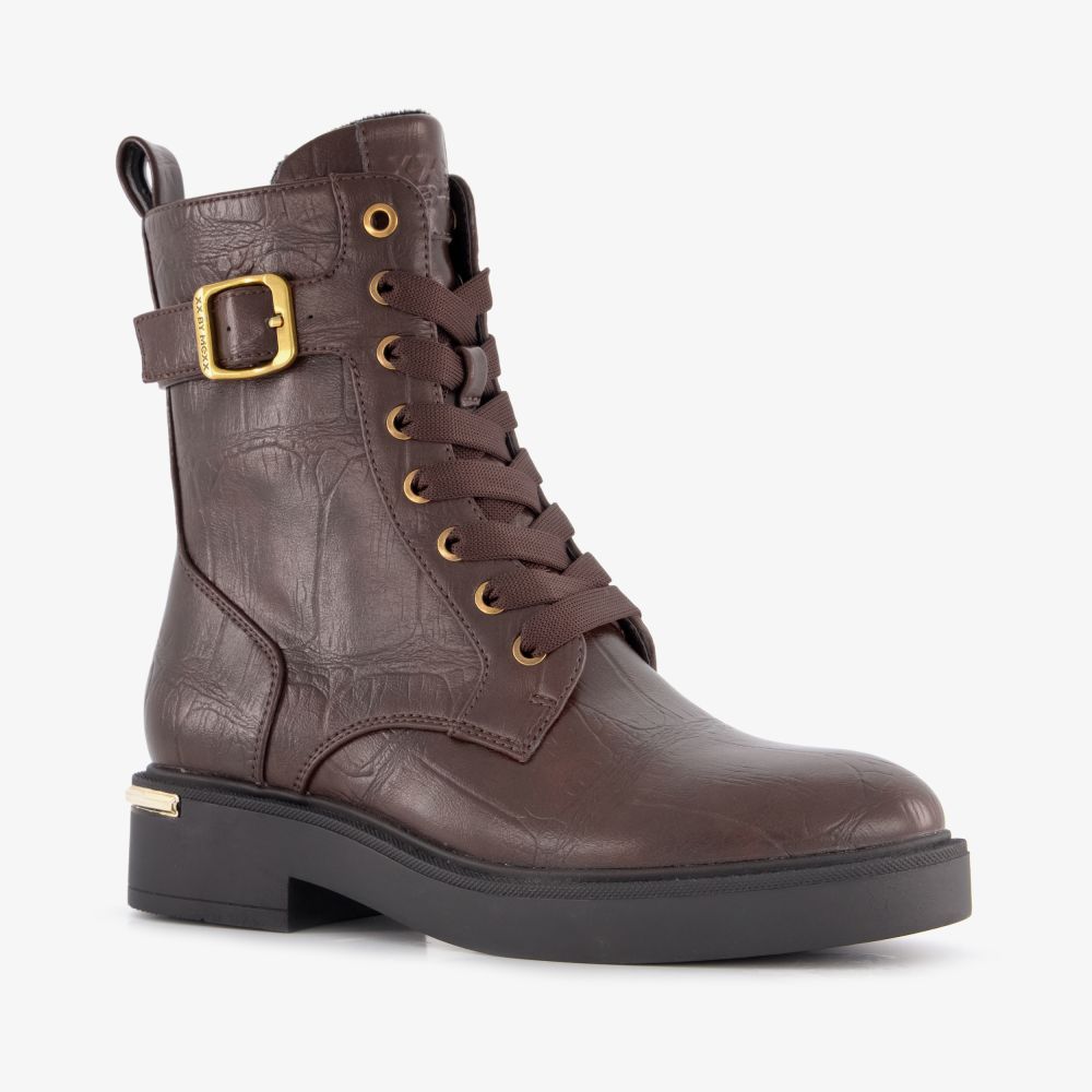 Mexx XX bij Mexx dames veterboots bruin