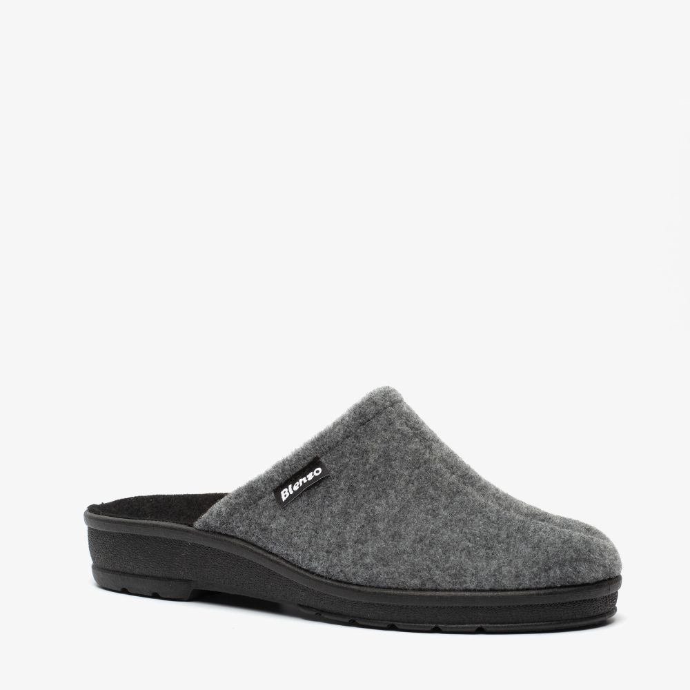 Blenzo dames instap pantoffels grijs