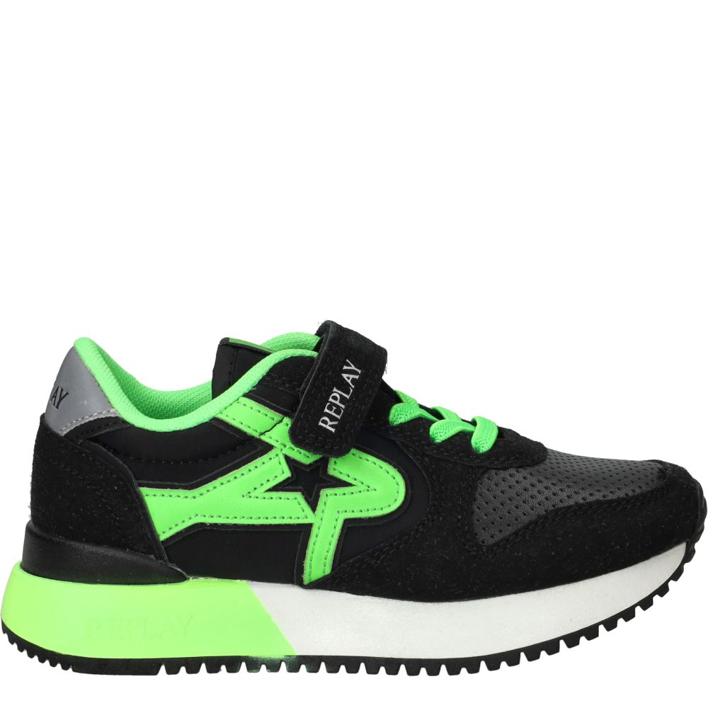 Replay Fiber JR 7 Sneakers Zwart