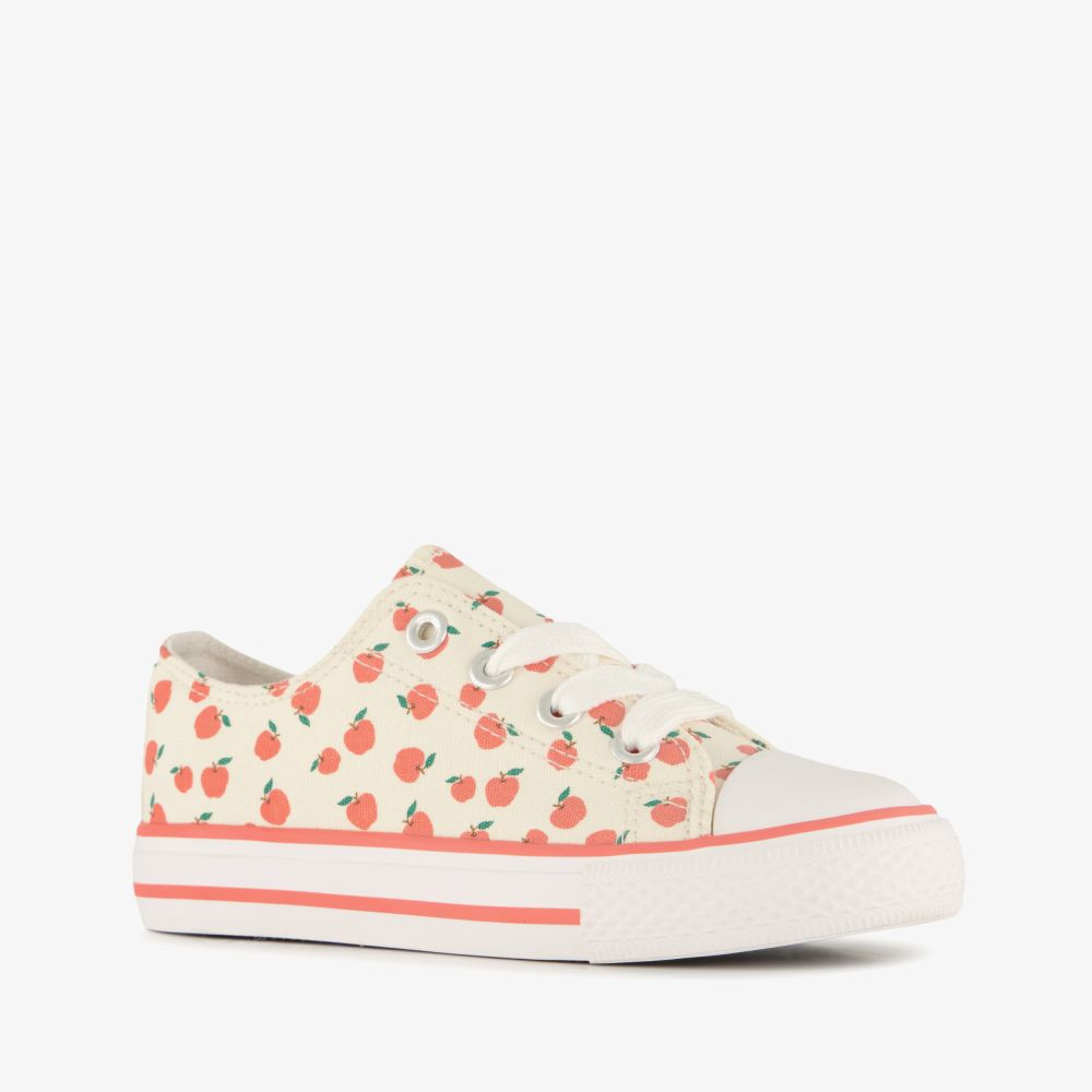 Scapino Meisjes sneakers met appels beige rood