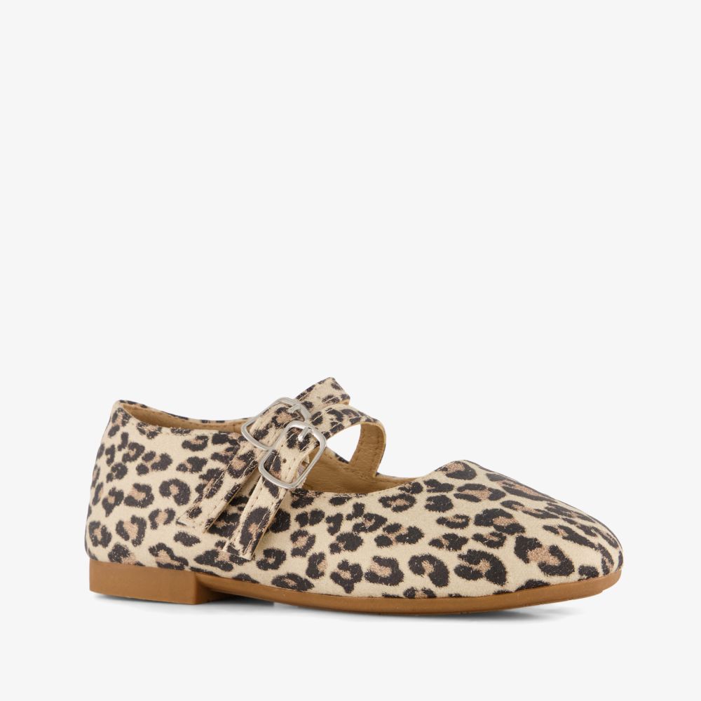 Blue Box meisjes ballerina met panterprint