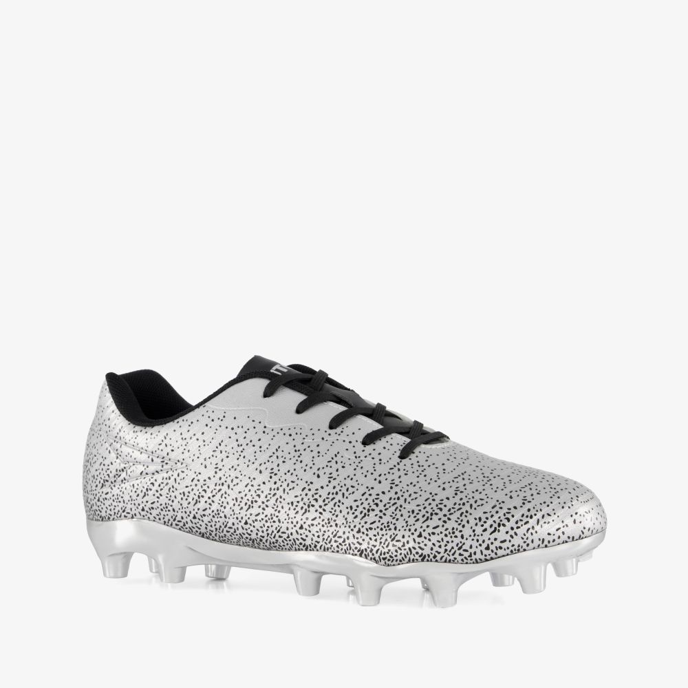 Dutchy kinder voetbalschoenen MG zilverkleurig