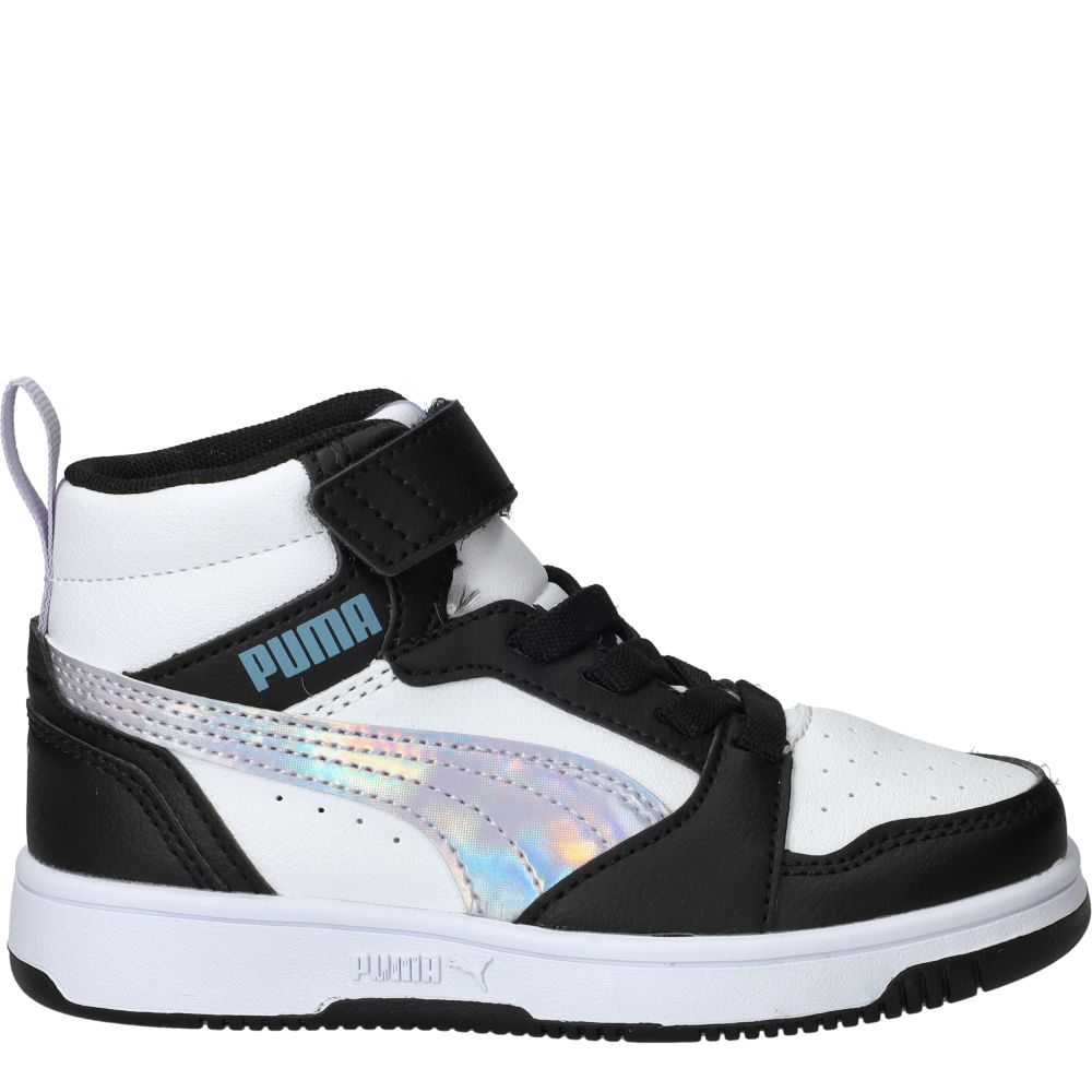 Puma Rebound V6 Mid Space Belle Sneakers Meisjes Zwart
