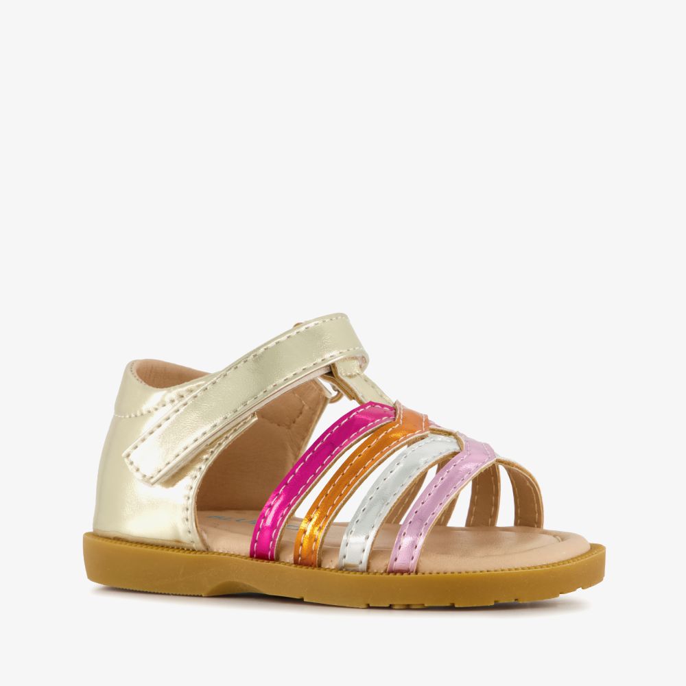 Blue Box meisjes sandalen metallic goud roze
