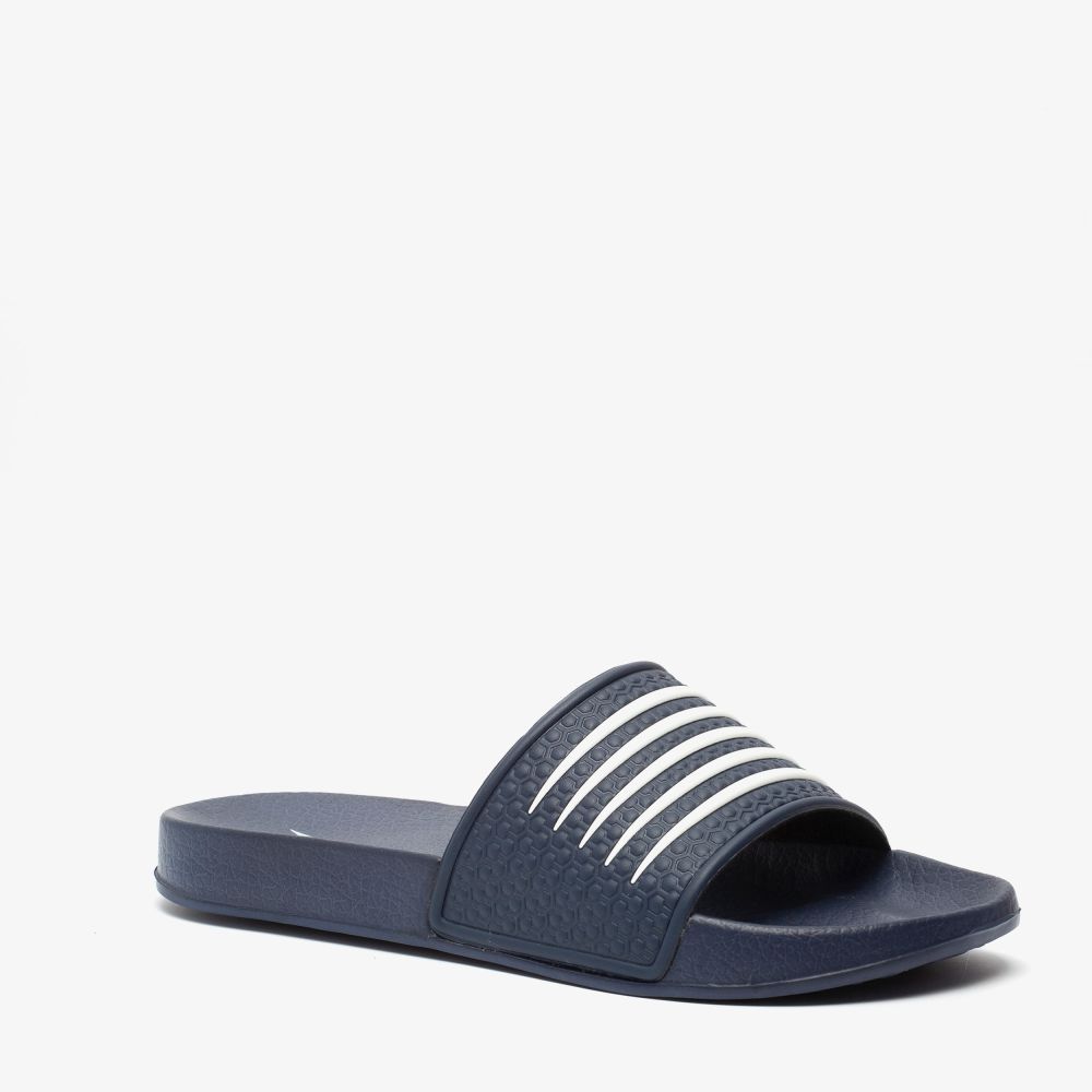 Dutchy dames badslippers donkerblauw