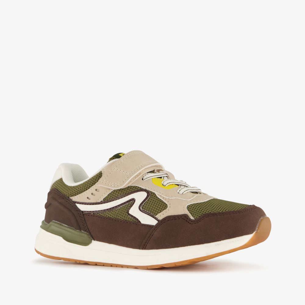 Blue Box jongens sneakers bruin groen