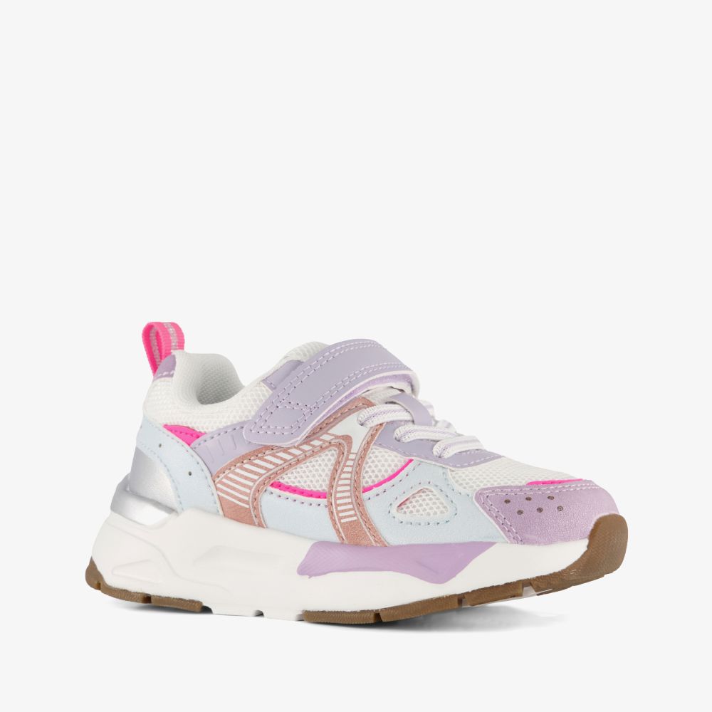 Blue Box meisjes dad sneakers wit pastel