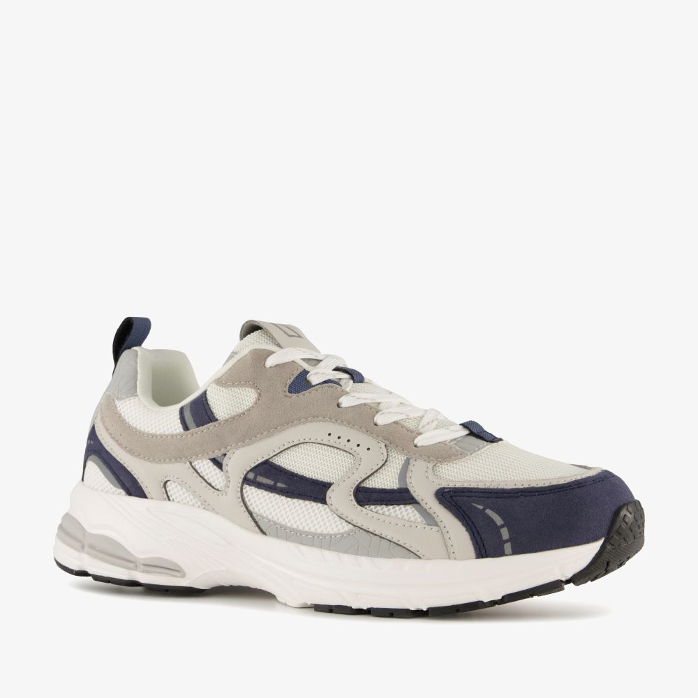 Blue Box heren sneakers blauw grijs