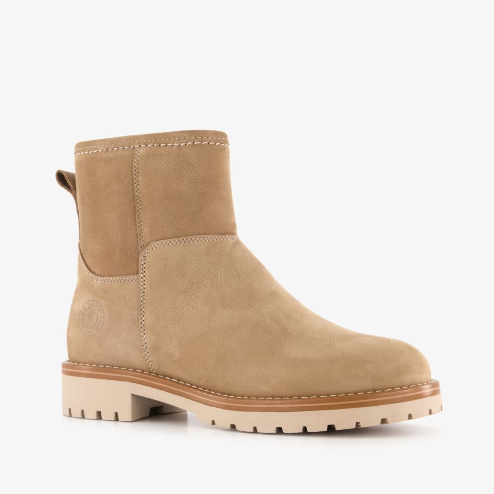 Output leren dames boots beige