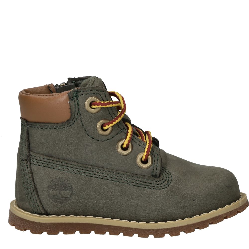 Timberland Pokey Pine Mid Lace Up With Zip Veterboots Groen