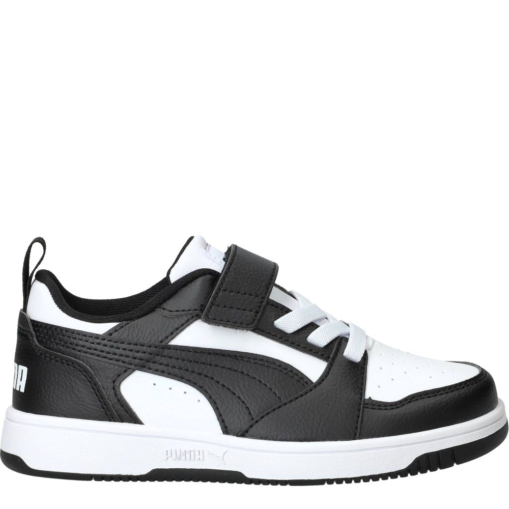 Puma Rebound V6 Lo Sneakers Jongens Zwart