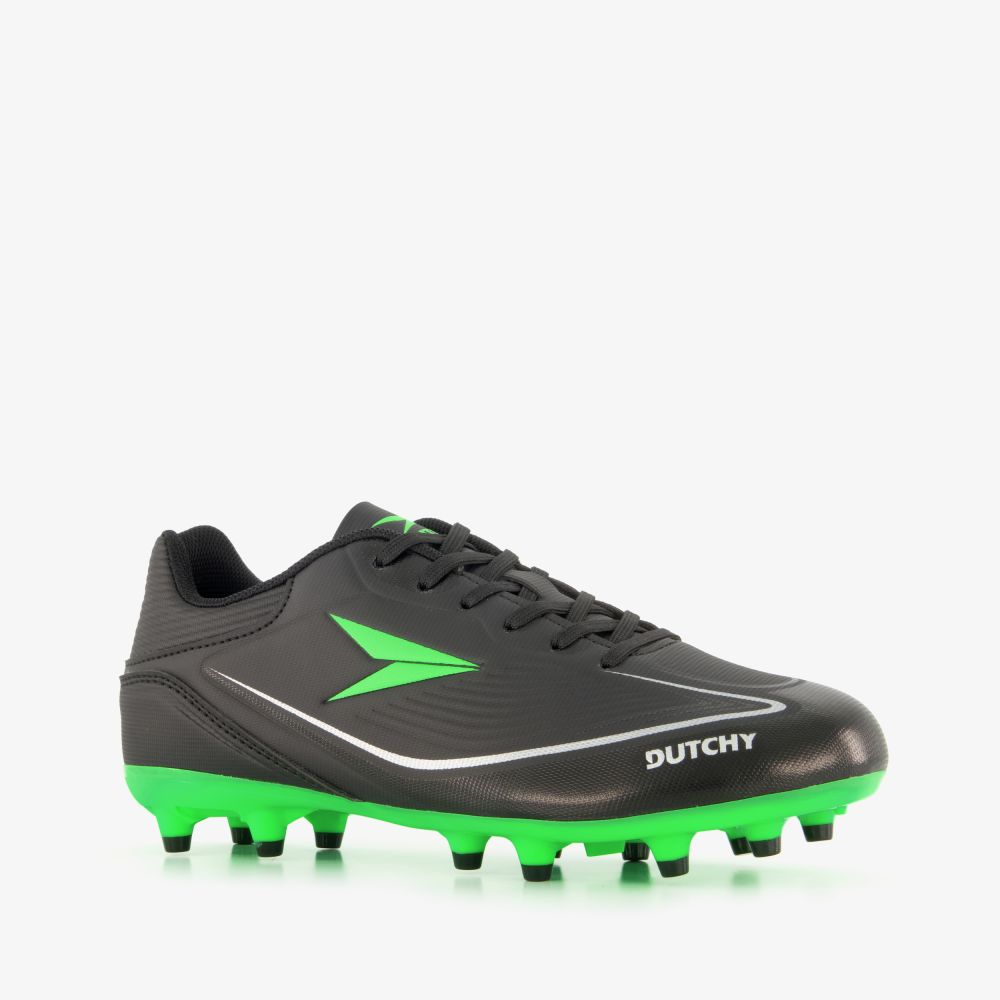 Dutchy FG kinder voetbalschoenen zwart groen