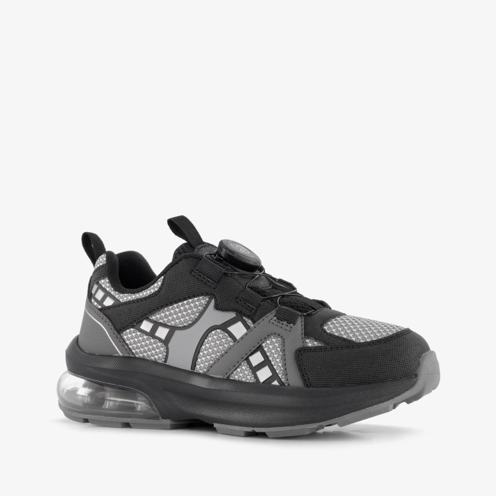 Blue Box Bleu Box jongens sneakers met airzool zwart grijs