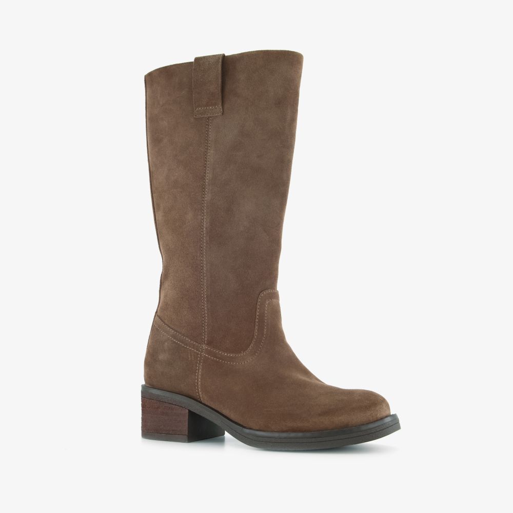 Harper suède dames laarzen taupe