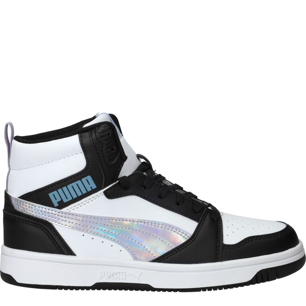 Puma Rebound V6 Mid Space Belle Sneakers Meisjes Zwart