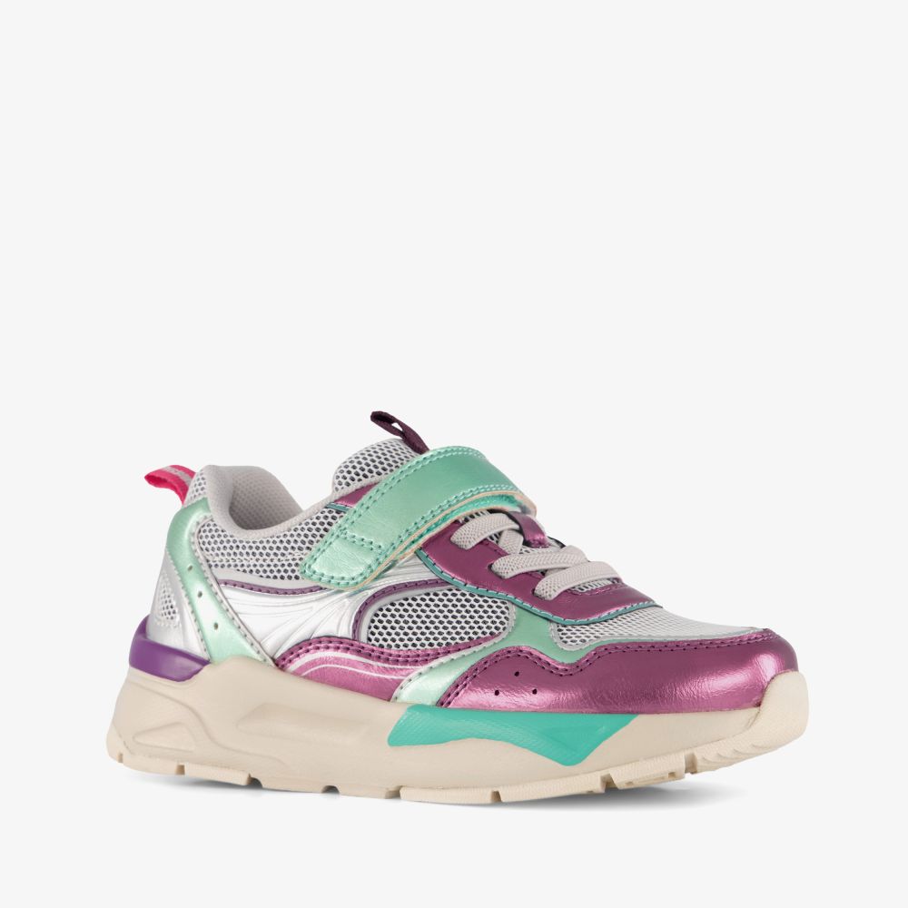 Blue Box meisjes metallic sneakers multicolor