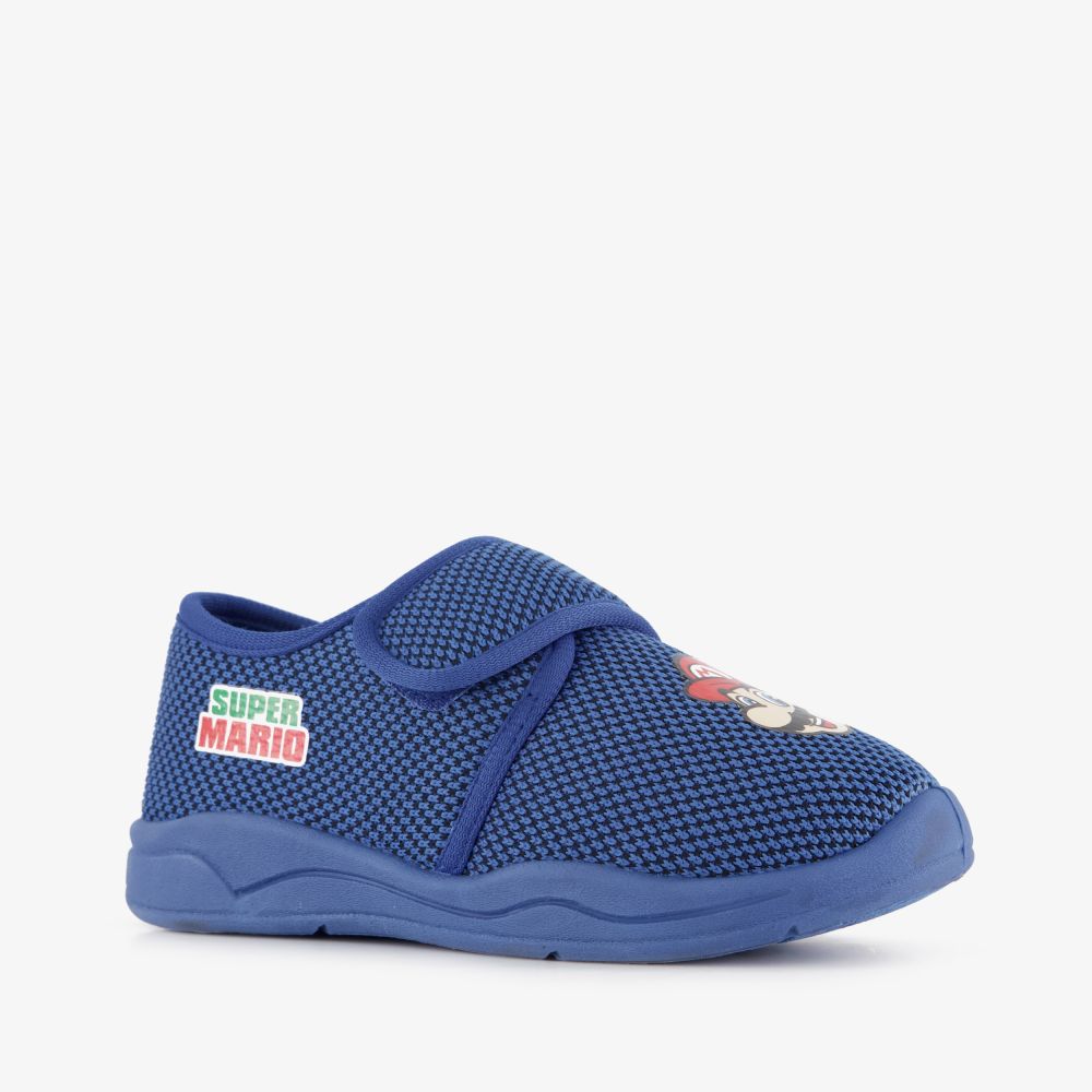 Super Mario Bros Super Mario kinder pantoffels blauw