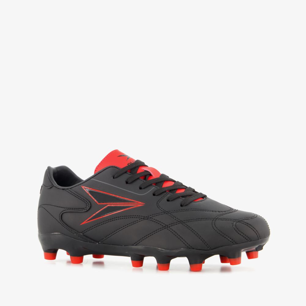 Dutchy FG kinder voetbalschoenen zwart rood