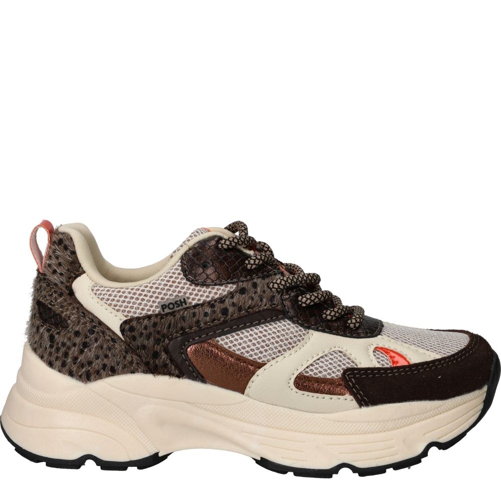 POSH by Poelman Sneakers Meisjes Bruin