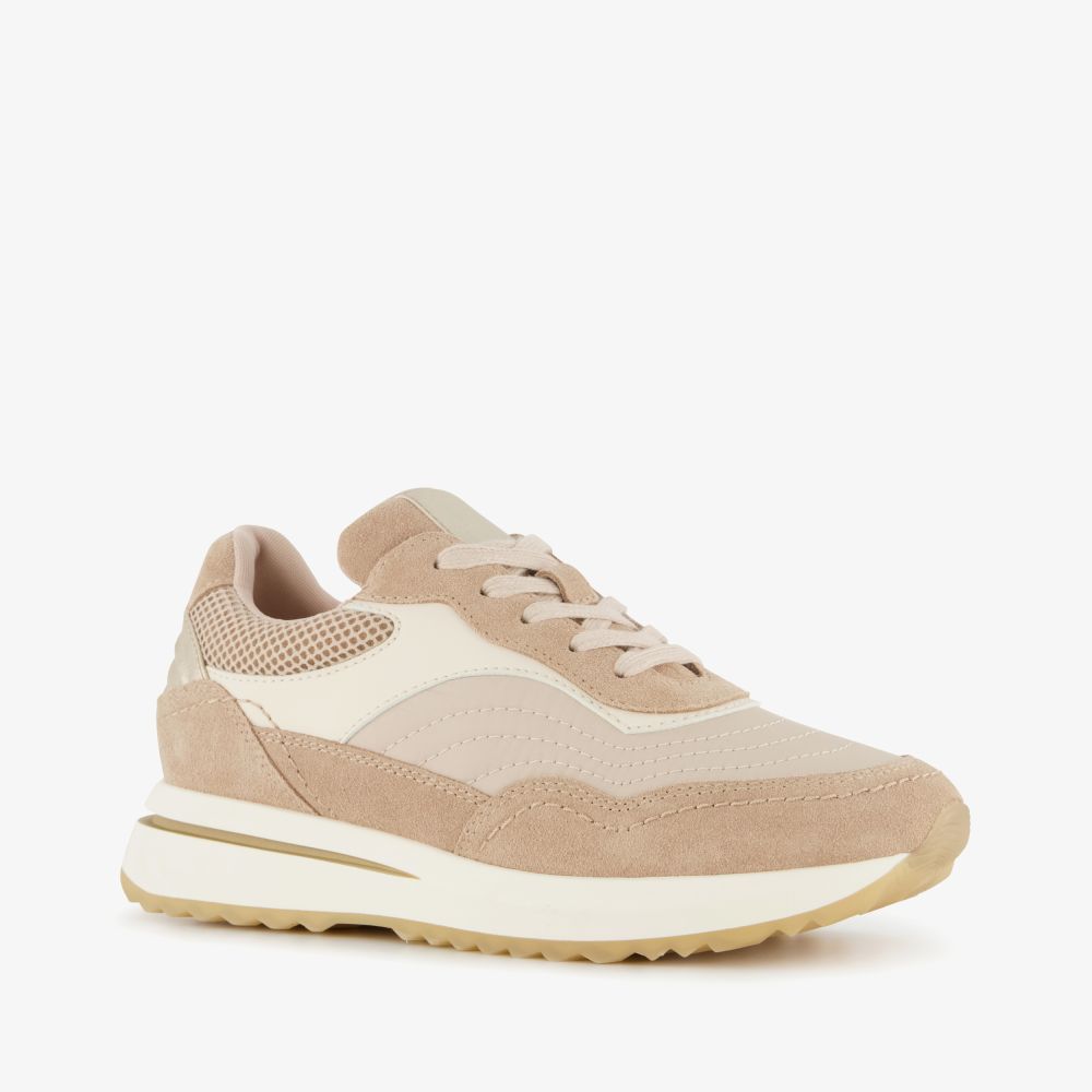 Harper suède dames sneakers beige