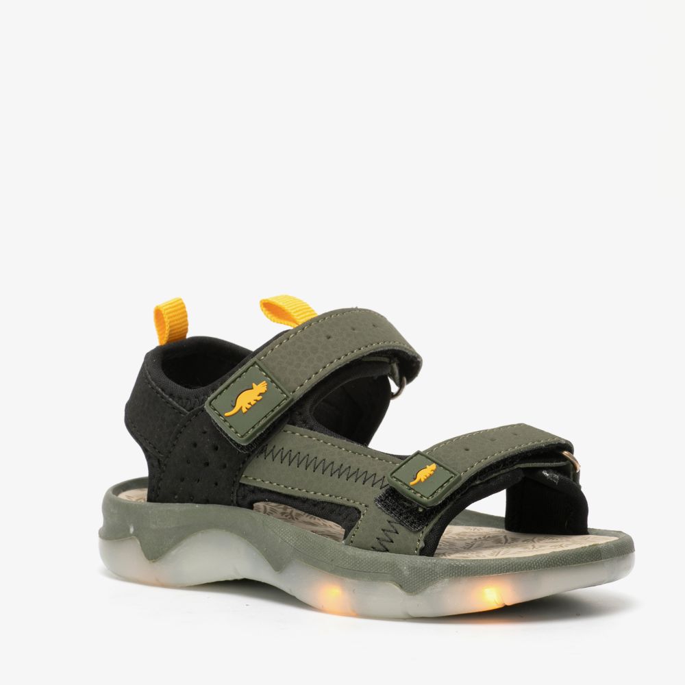 Blue Box jongens sandalen groen met lichtjes