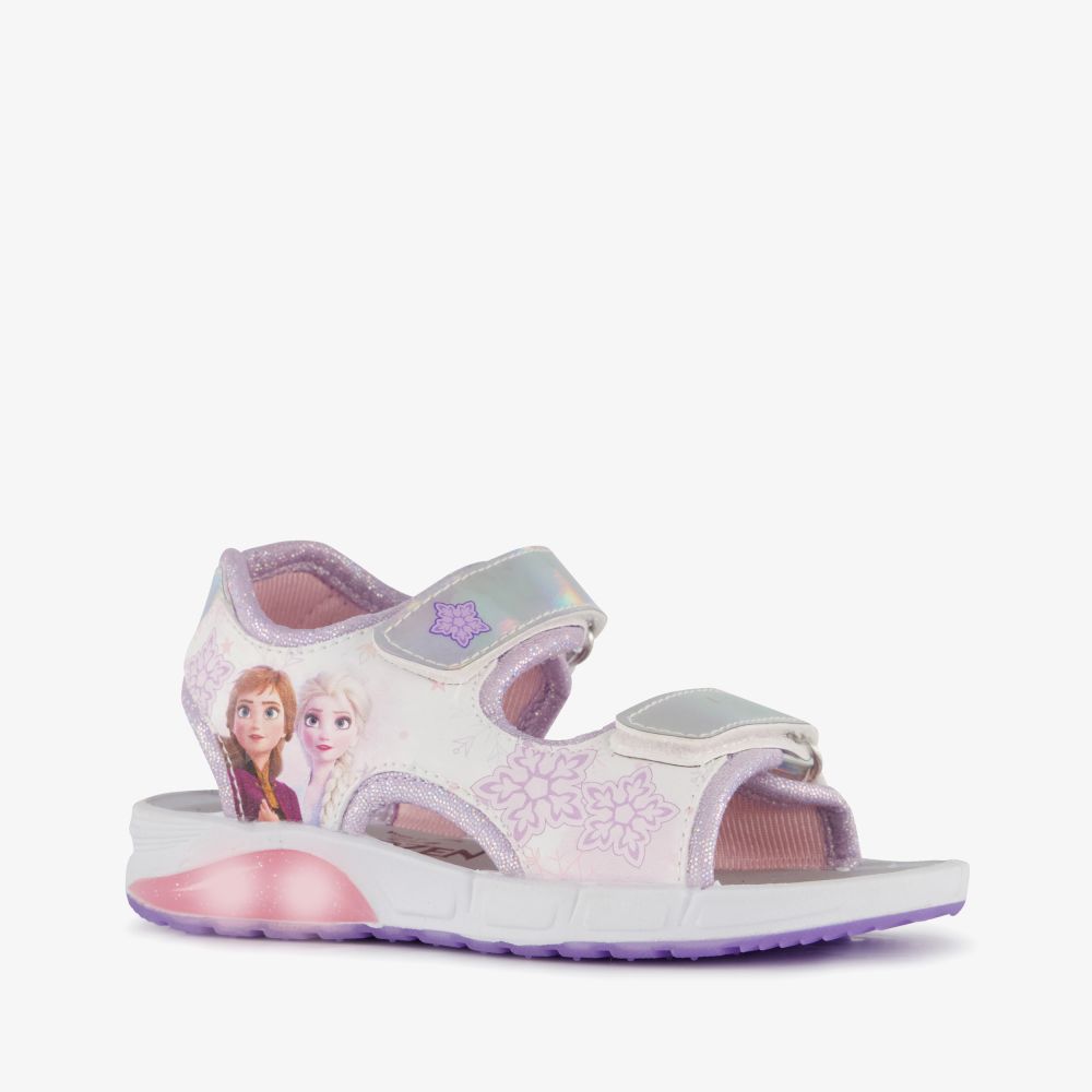 Frozen meisjes sandalen met lichtjes zilver