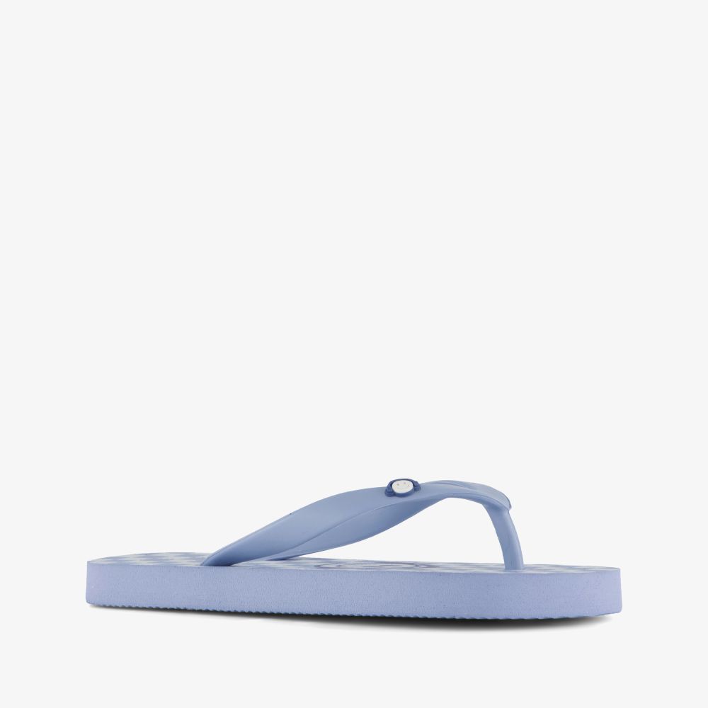 Scapino Kinder teenslippers met smiley blauw