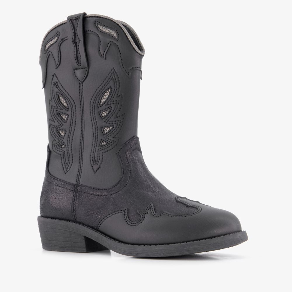 Blue Box meisjes cowboylaarzen zwart