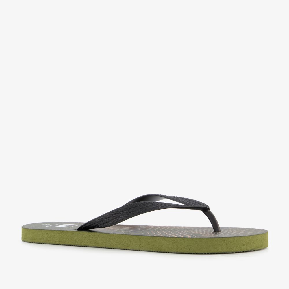 Scapino Heren teenslippers groen zwart