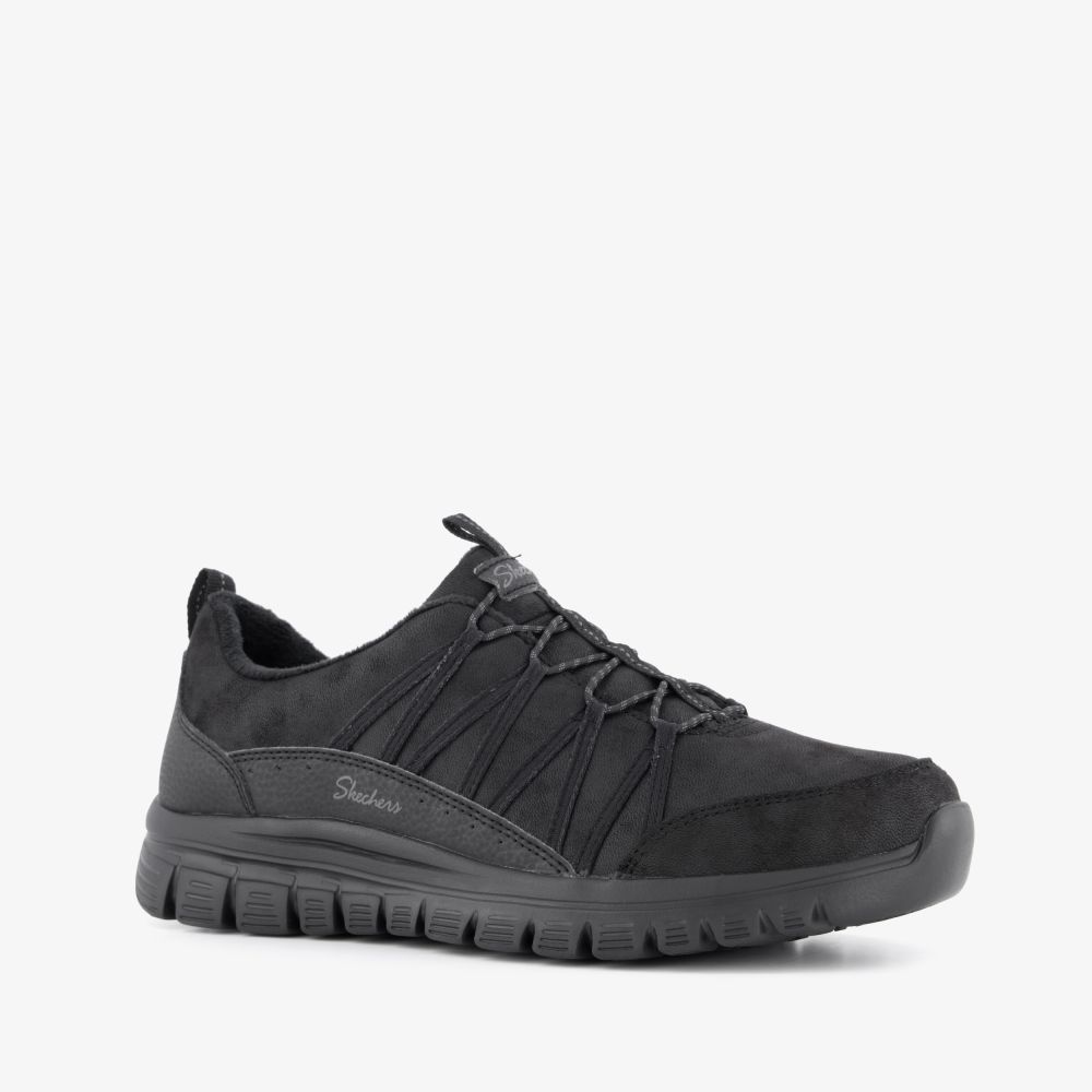 Skechers Graceful - Cozy Hug dames sneakers zwart