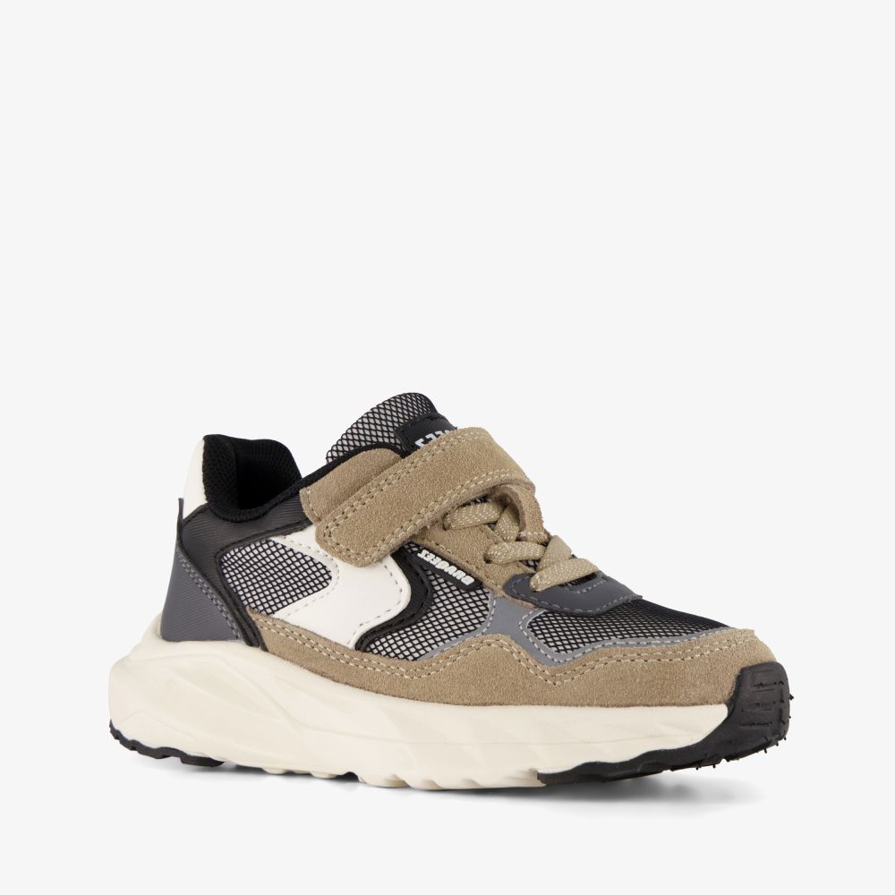 Braqeez jongens sneakers beige grijs