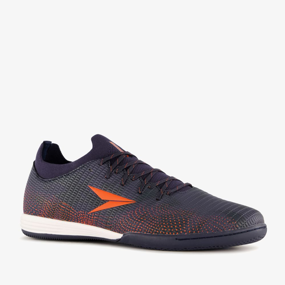 Dutchy IC heren voetbalschoenen blauw oranje