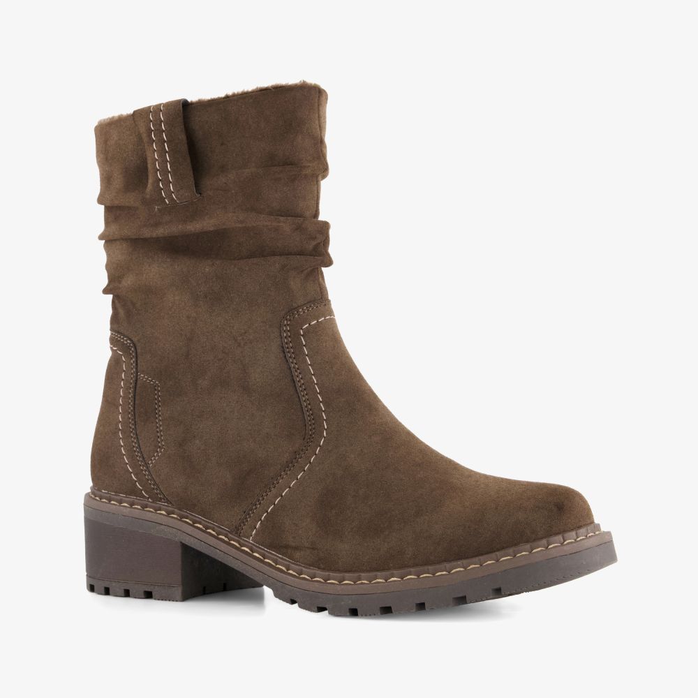 Blue Box gevoerde dames boots bruin