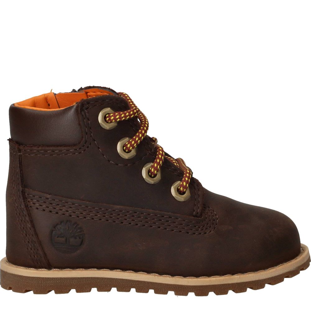 Timberland Pokey Pine Mid Lace Up With Zip Boots Bruin
