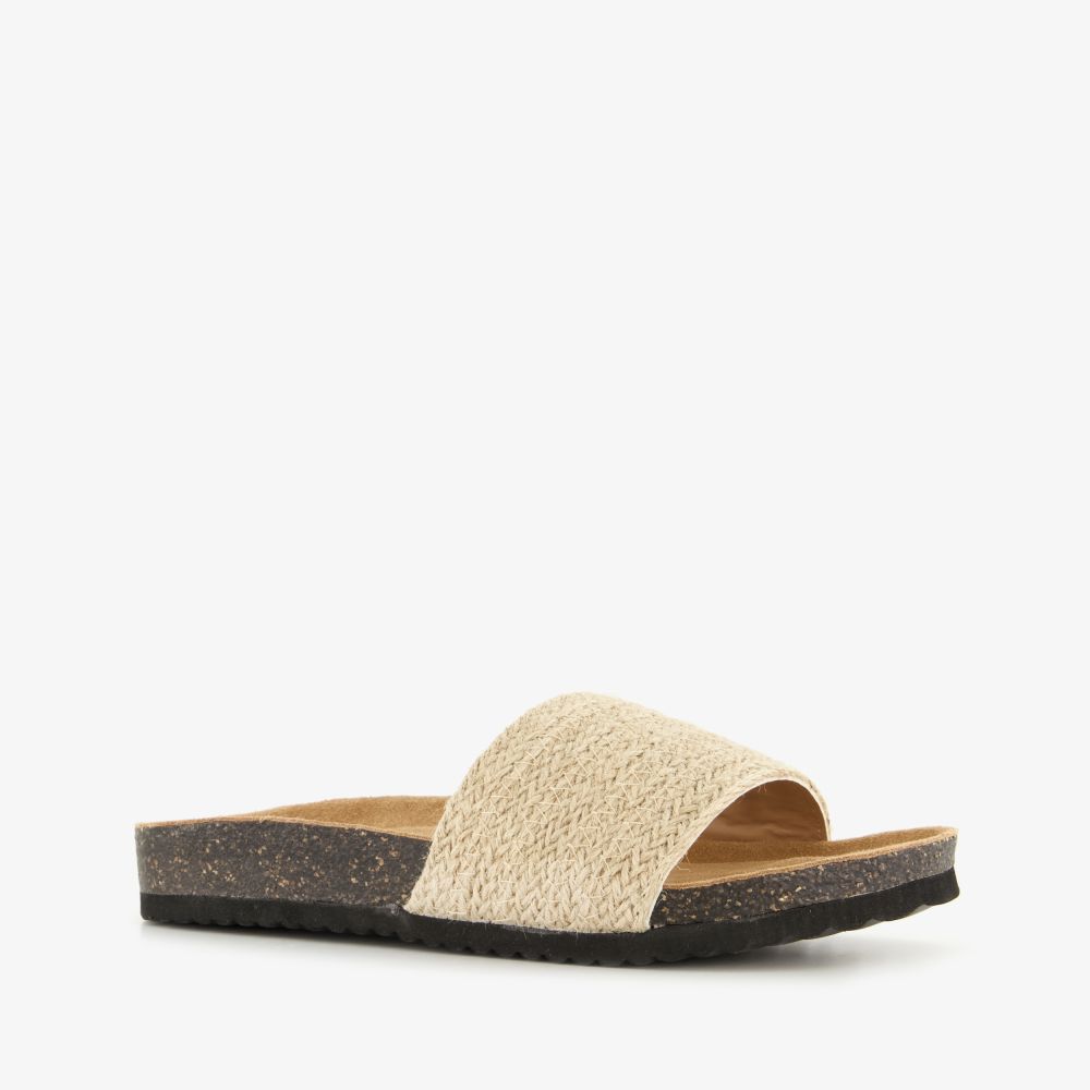 Scapino Dames bio slippers beige
