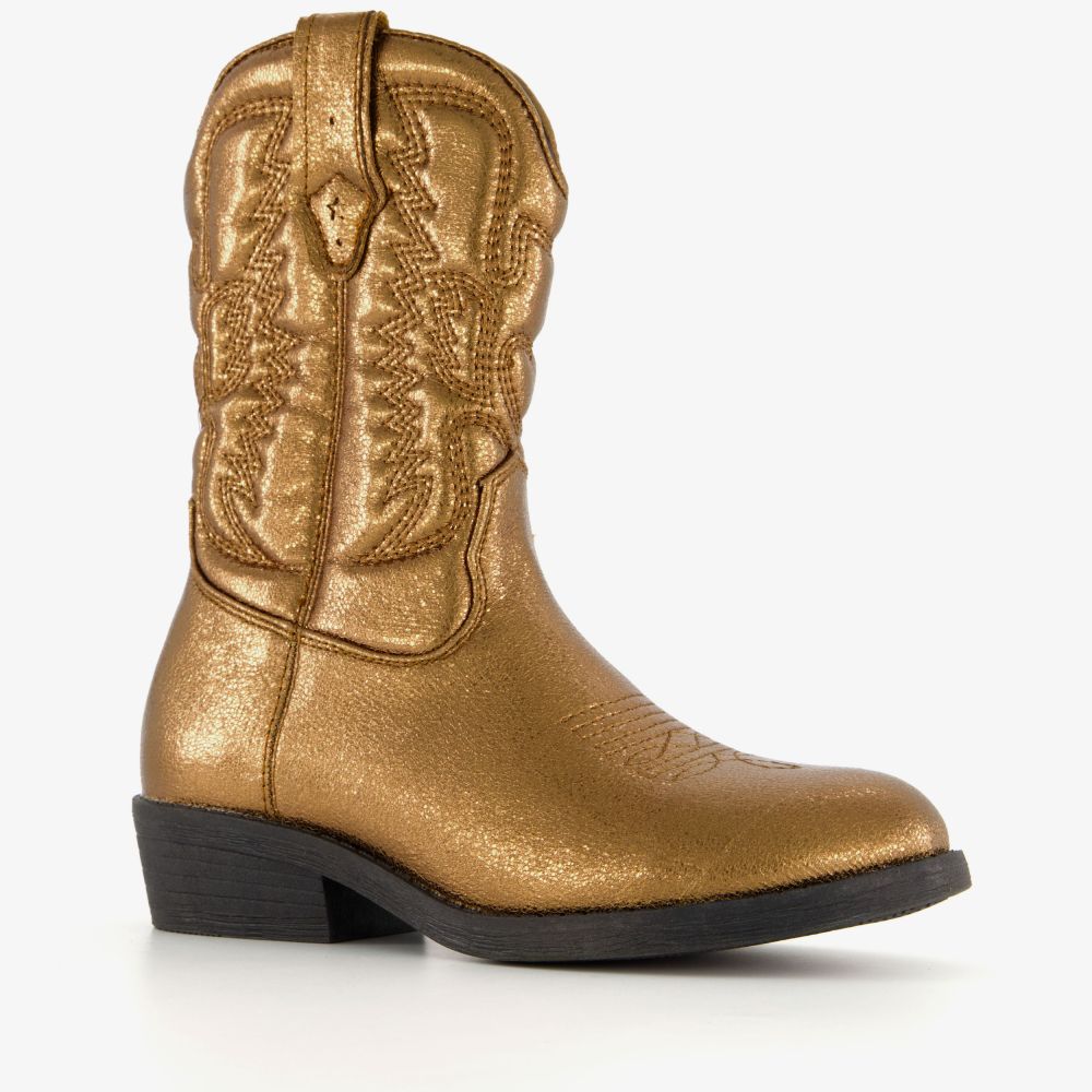 Blue Box meisjes cowboylaarsjes met glitter goud