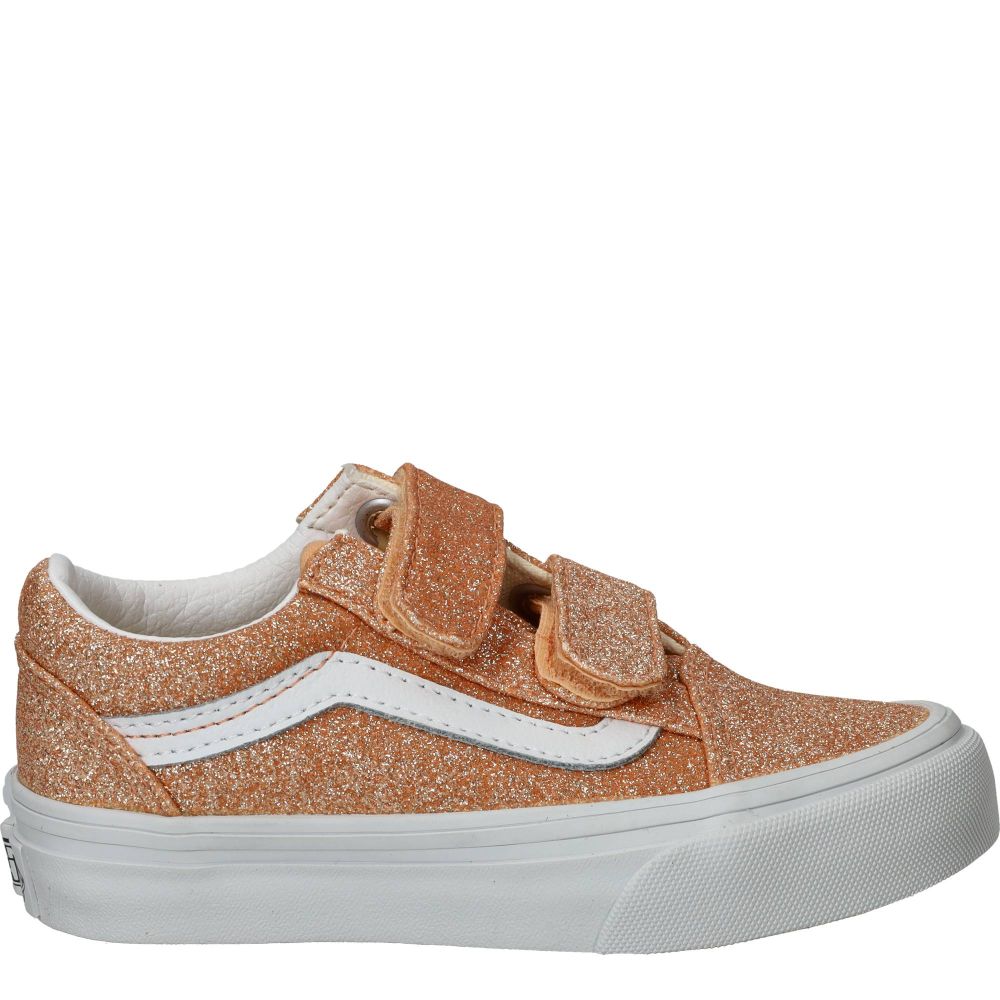 Vans Old Skool V Glitter Sneakers Meisjes Roze