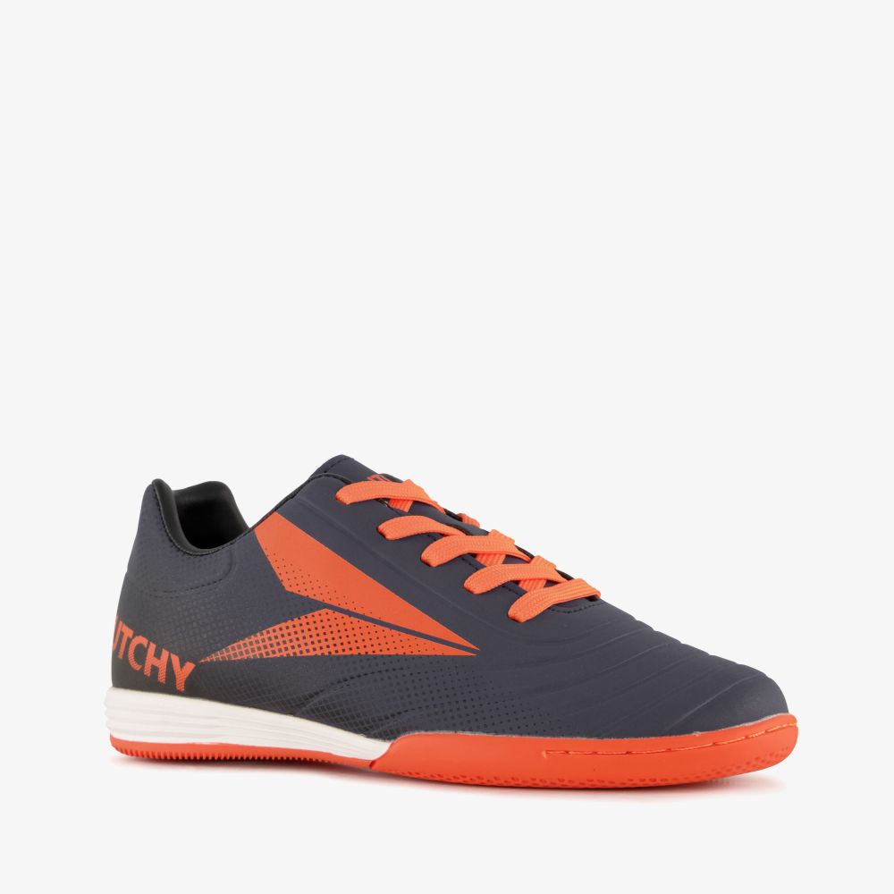 Dutchy IC kinder zaalvoetbalschoenen blauw oranje