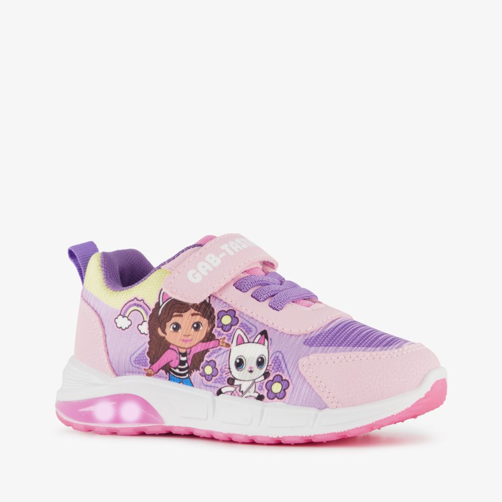 Gabby meisjes sneakers met lichtjes in pastelkleuren