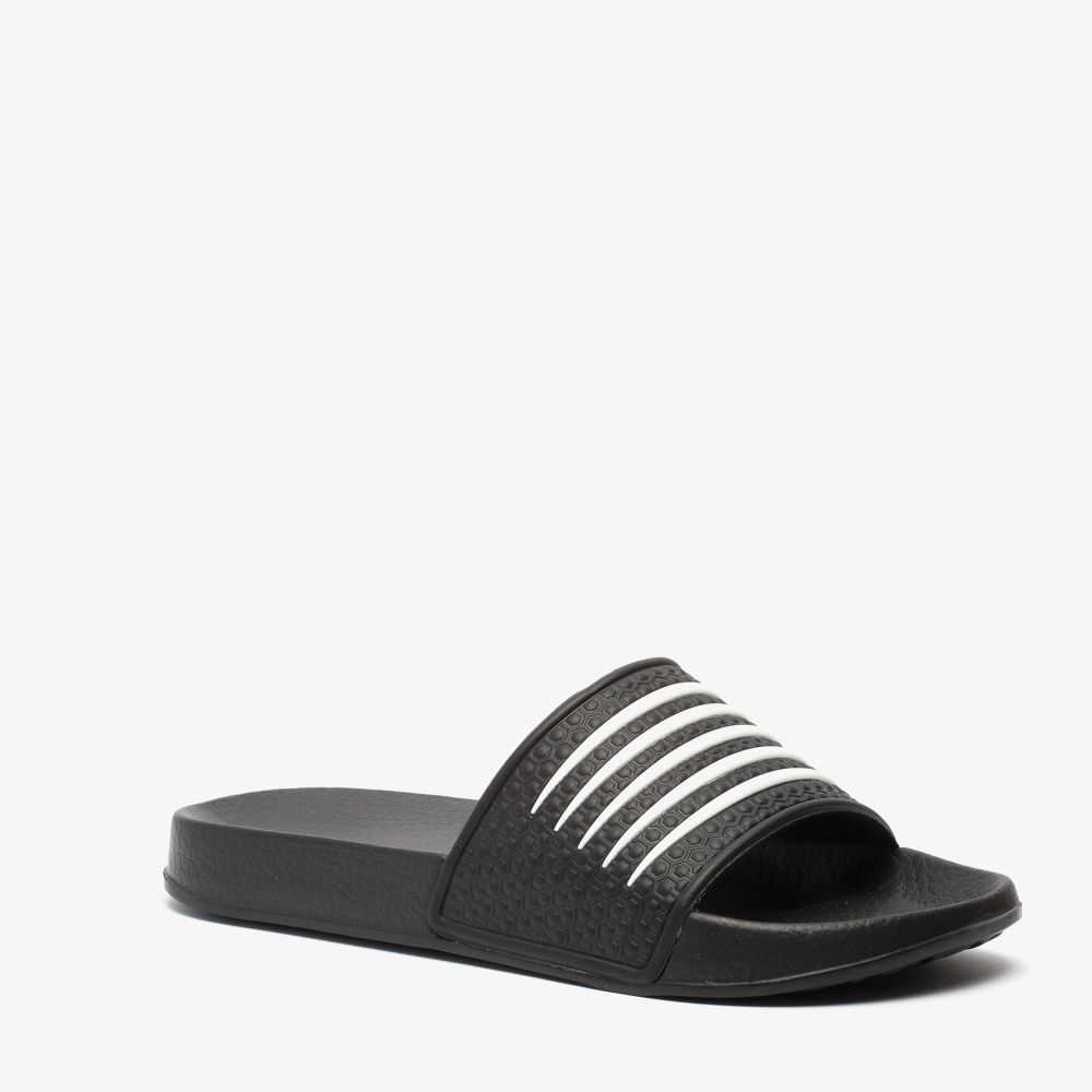 Dutchy dames badslippers zwart