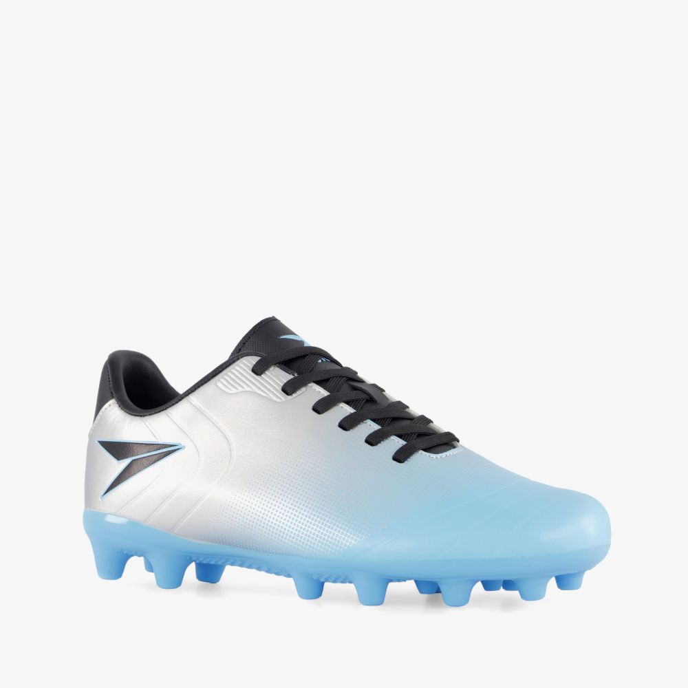 Dutchy FG kinder voetbalschoenen zilver blauw