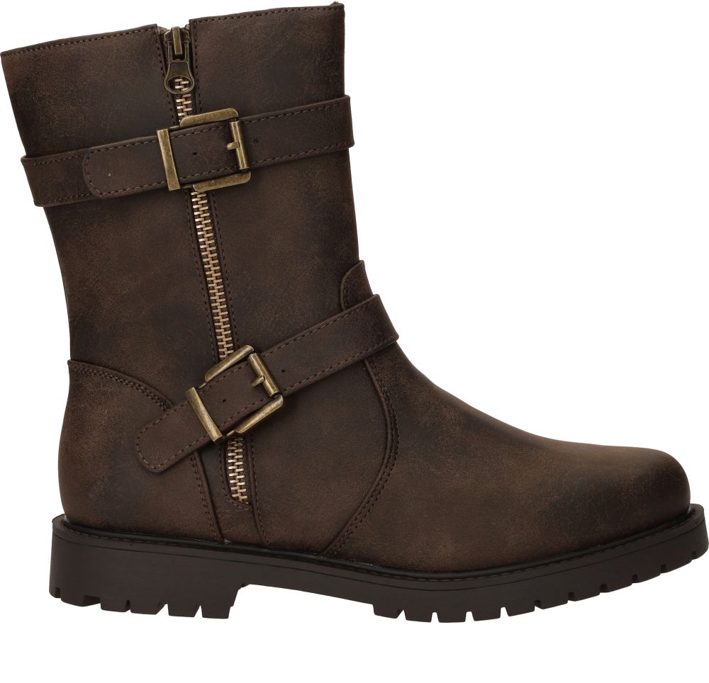 Dstrct Bikerboots Dames Bruin