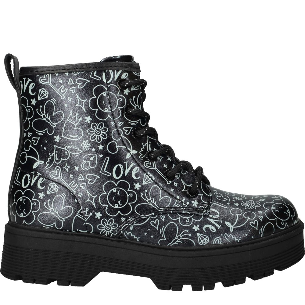 Skechers Gravlen Hi Veterboots Meisjes Zwart