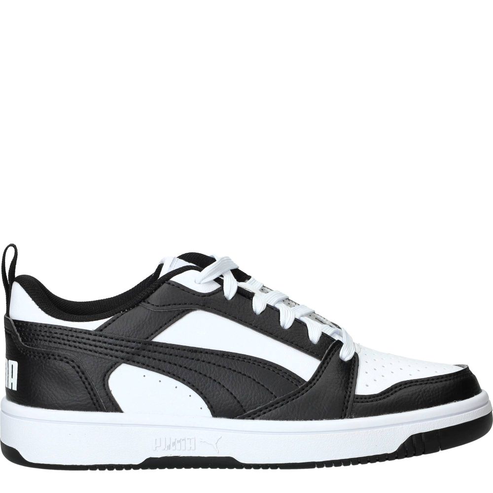Puma Rebound V6 Lo Sneakers Jongens Zwart