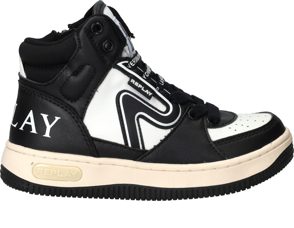 Replay Epic Jr MID 4 Sneakers Jongens Zwart